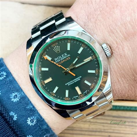 rolex milgaus verde prezzo usato|Pre.